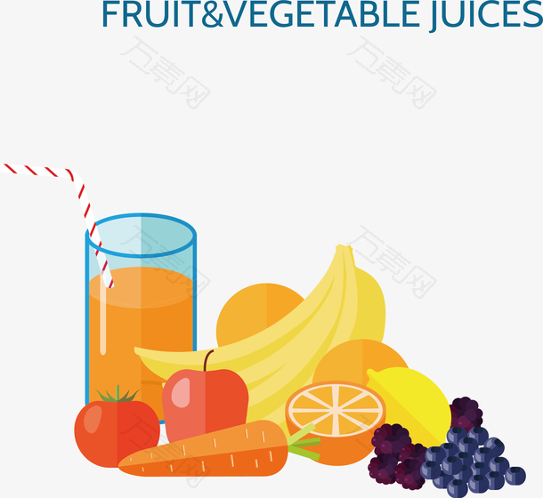 健康营养蔬菜果汁