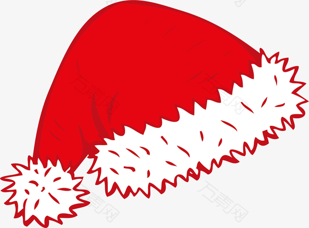 矢量图红色的圣诞帽