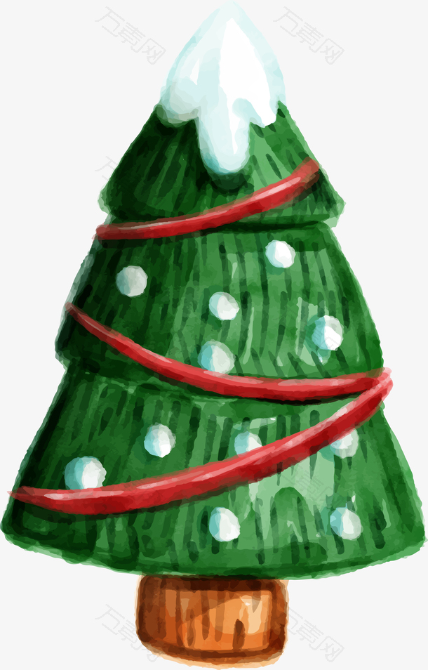 圣诞节绿色圣诞树