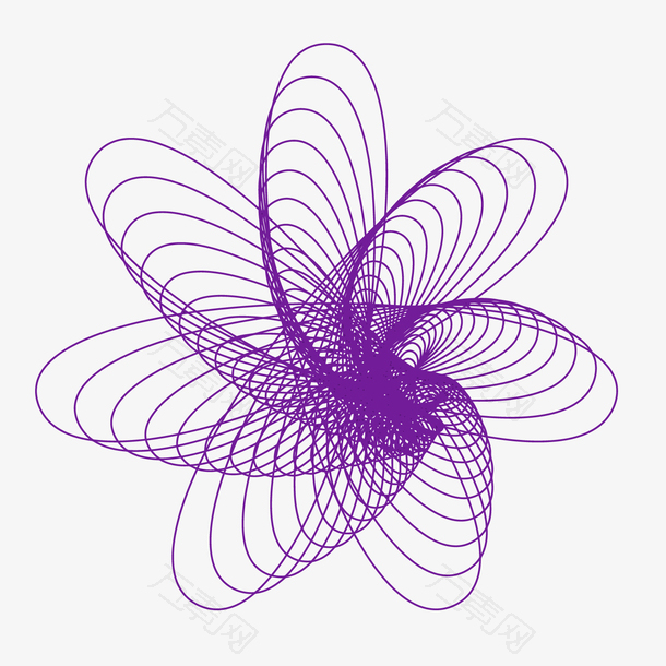 矢量紫色曲线
