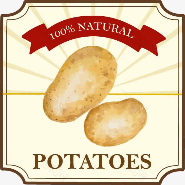 抽象土豆背景字母图案
