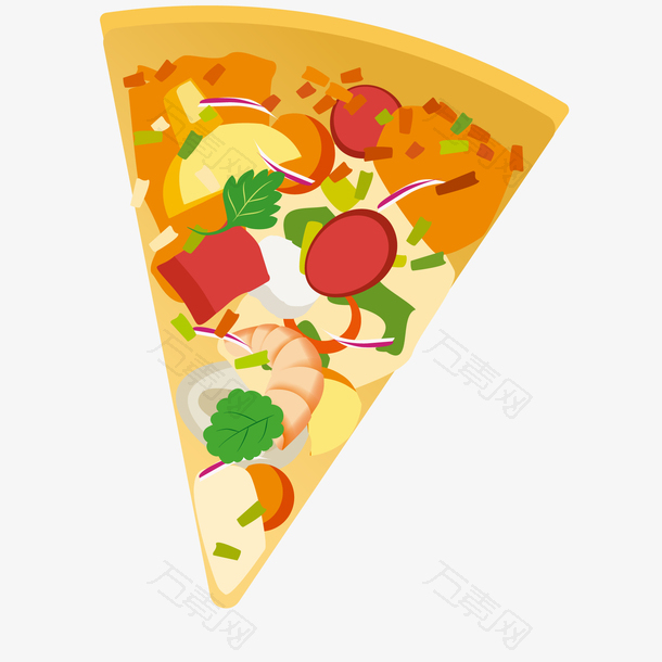 披萨食物设计矢量图