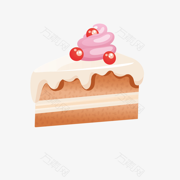 粉色卡通蛋糕图案