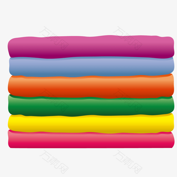 创意彩虹毛巾