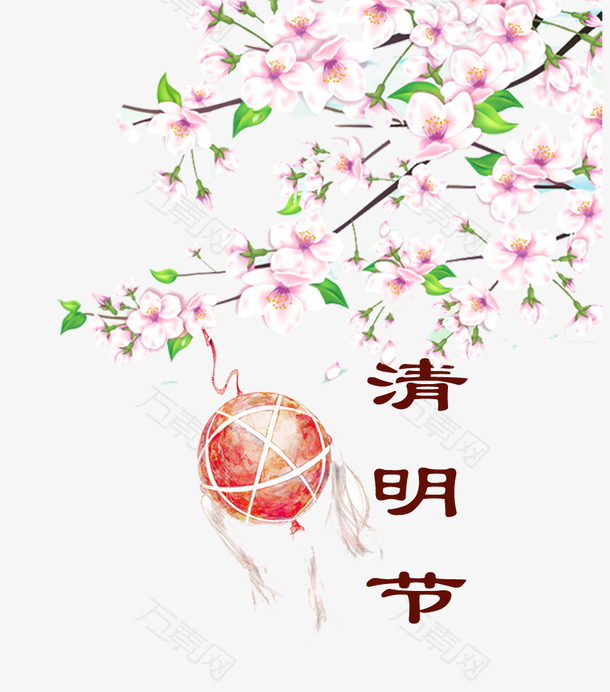 清明樱花祭主题手绘装饰