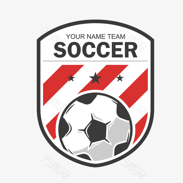 足球徽章logo标志矢量