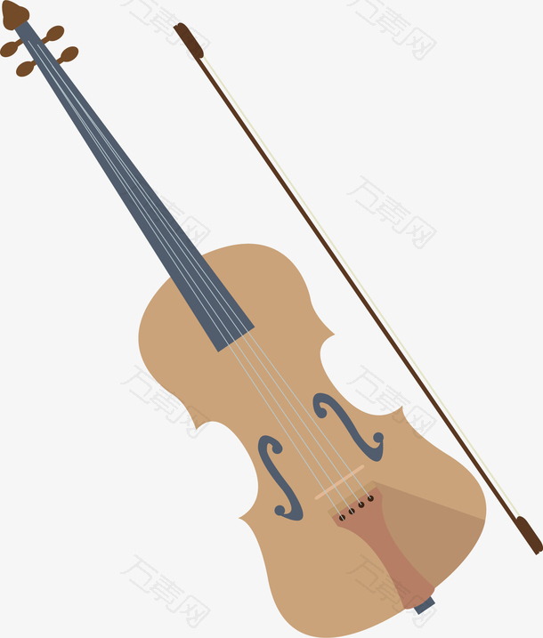 矢量图优雅小提琴