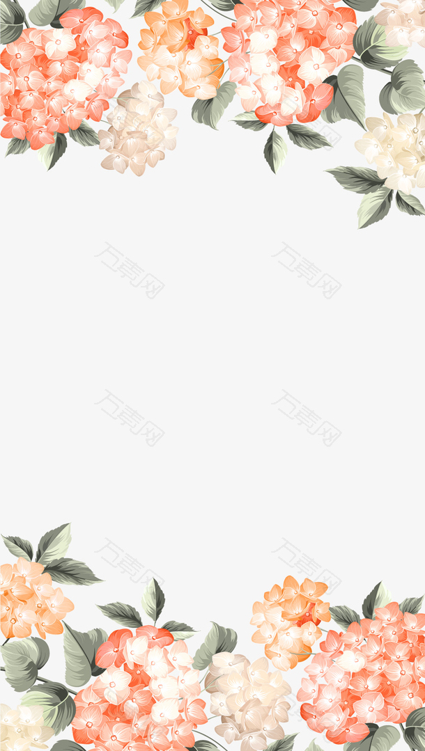 鲜花植物背景装饰