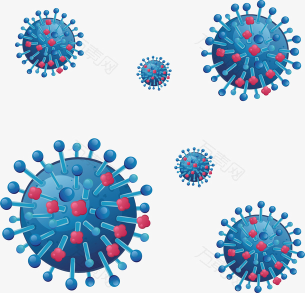 蓝色球状细菌病毒