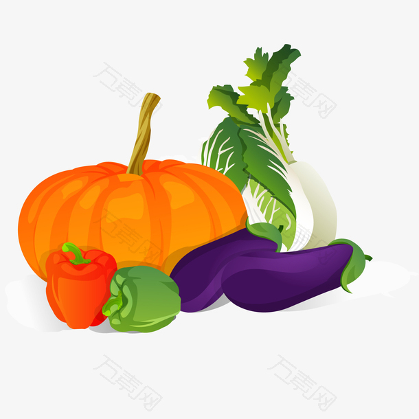 卡通蔬菜水果设计