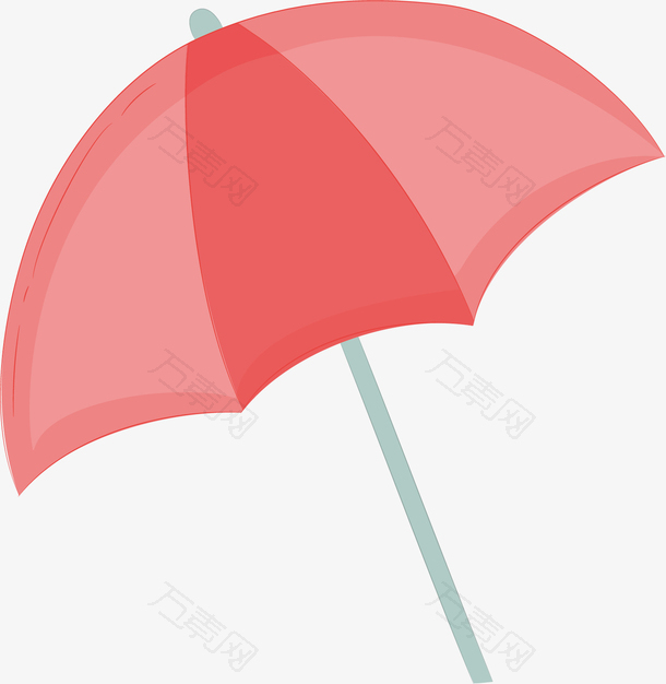 粉色小伞装饰图标