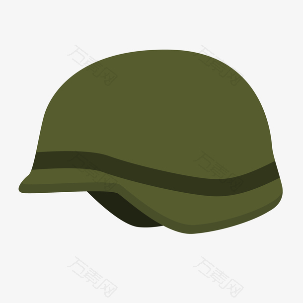 绿色头盔素材图案