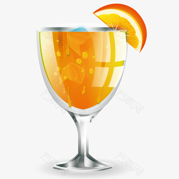 矢量橙子汁