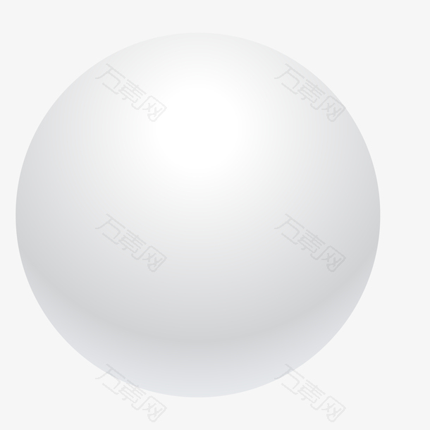 白色立体质感球体