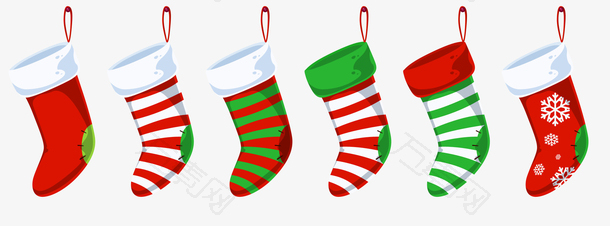 圣诞节彩色袜子