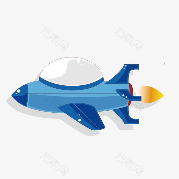 蓝色玩具飞机