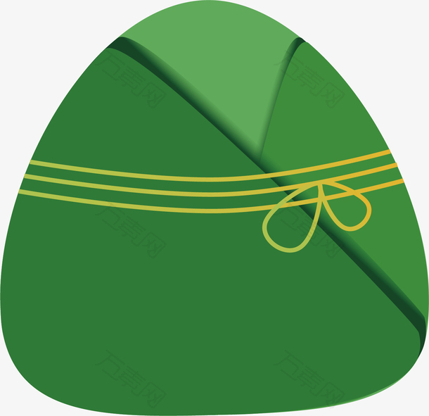 矢量图绿色的粽子