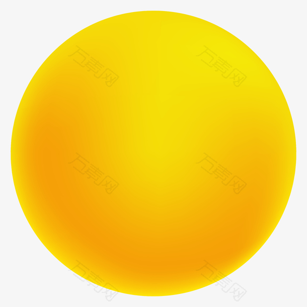 橙黄色月亮矢量插画