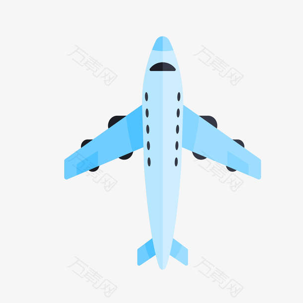 蓝黑色的飞机模型