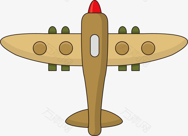 卡通轰炸机军用飞机