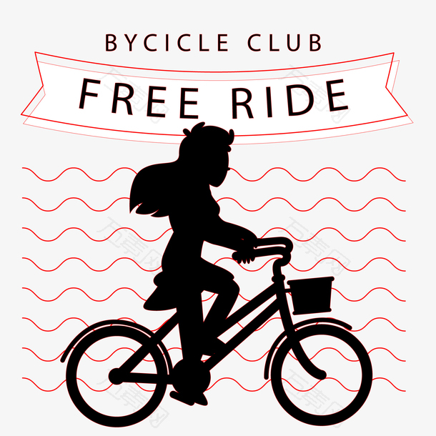 复古自行车俱乐部标签