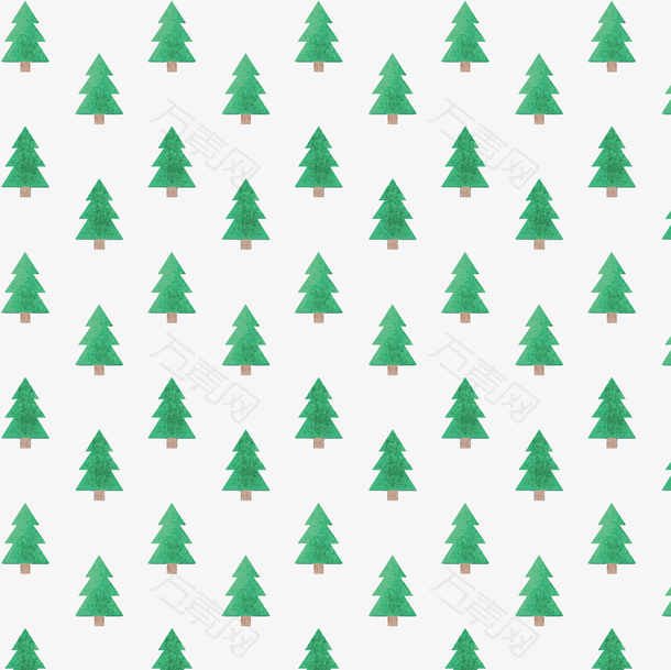 可爱圣诞树背景矢量底纹