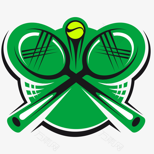 网球创意图标设计