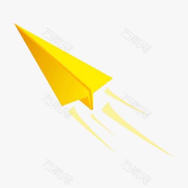 卡通飞起来的纸飞机设计