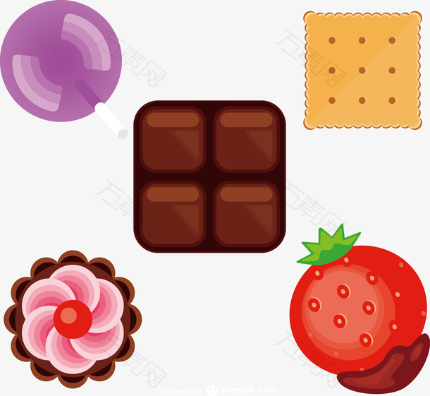 巧克力饼干奶油草莓