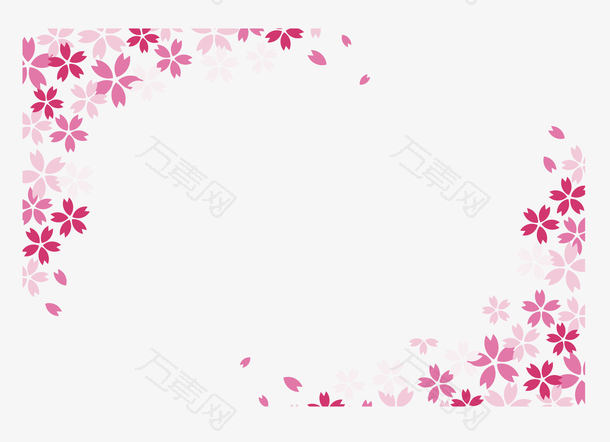 粉红美丽花瓣花纹