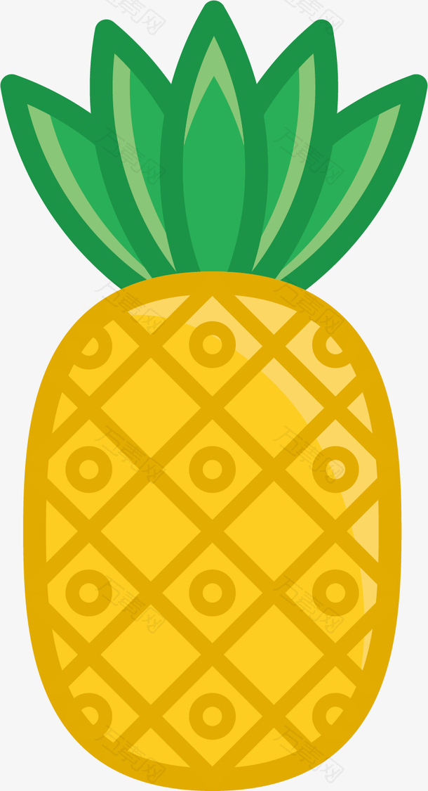 矢量图水果大菠萝