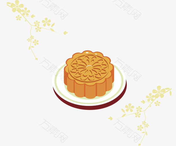 美味中秋节快乐月饼