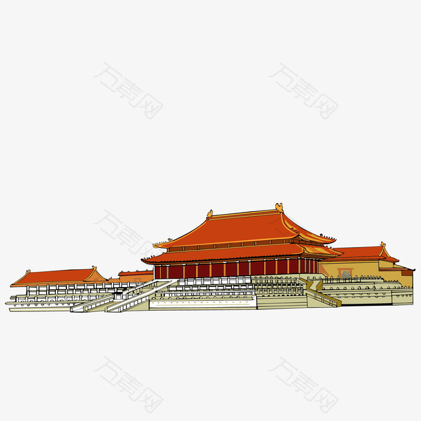 中国建筑北京矢量免抠图