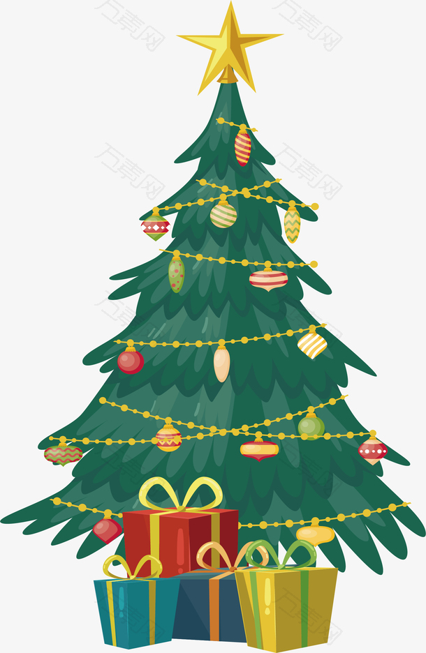 精美装饰圣诞树