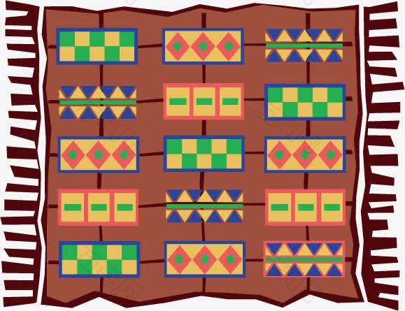 几何图形非洲风情地毯