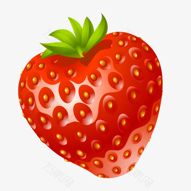 超逼真草莓水果