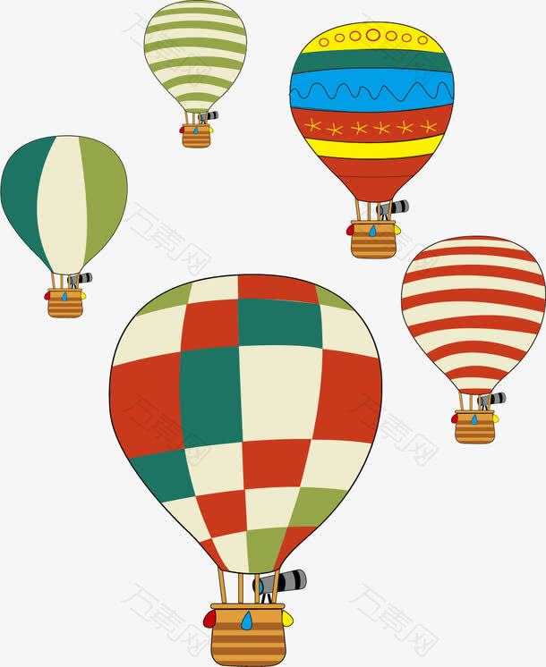 热气球氢气球卡通矢量