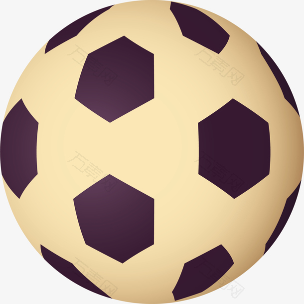 3D足球矢量素材