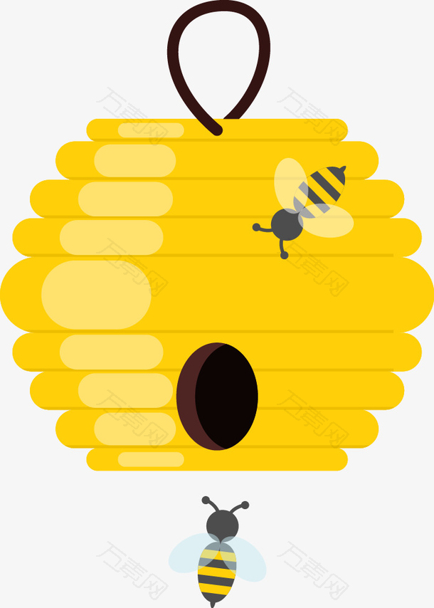 蜂蜜蜜蜂装饰元素