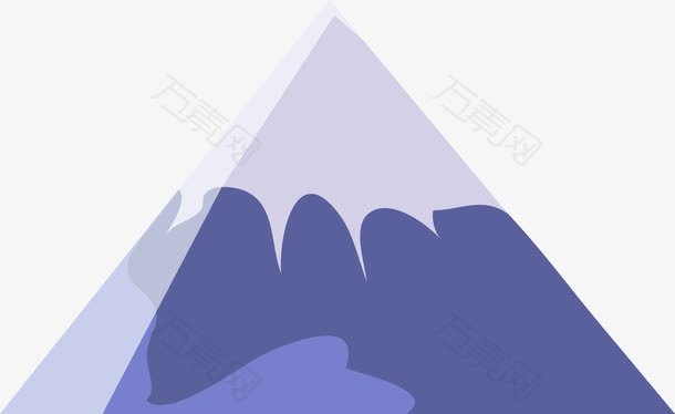 雪山冰山金字塔形