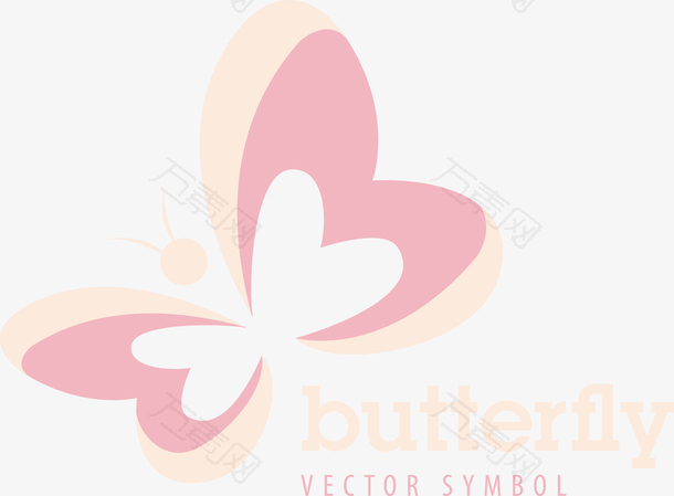 蝴蝶美容logo设计
