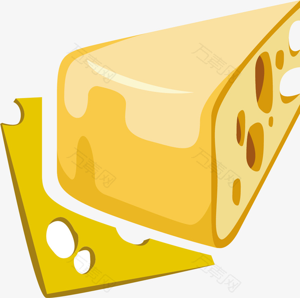 矢量乳制品奶酪