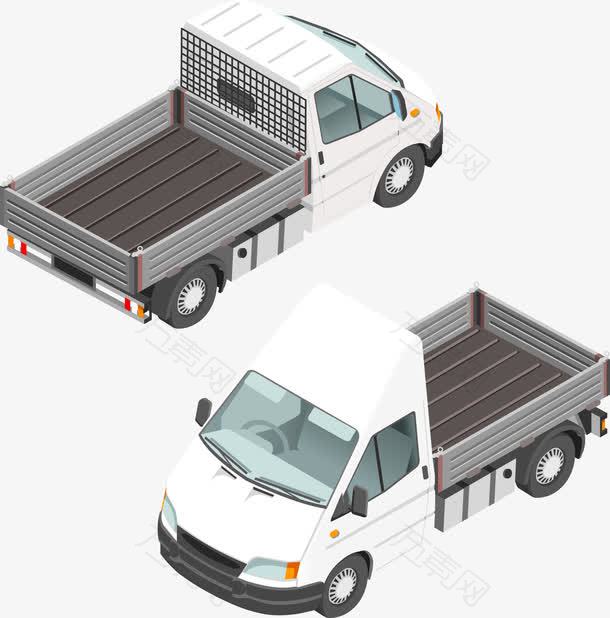 矢量交通运输小货车素材