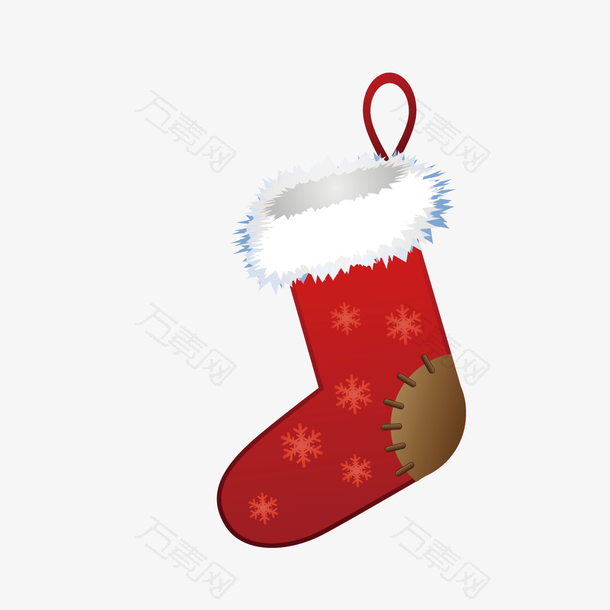 红色圣诞袜子图标