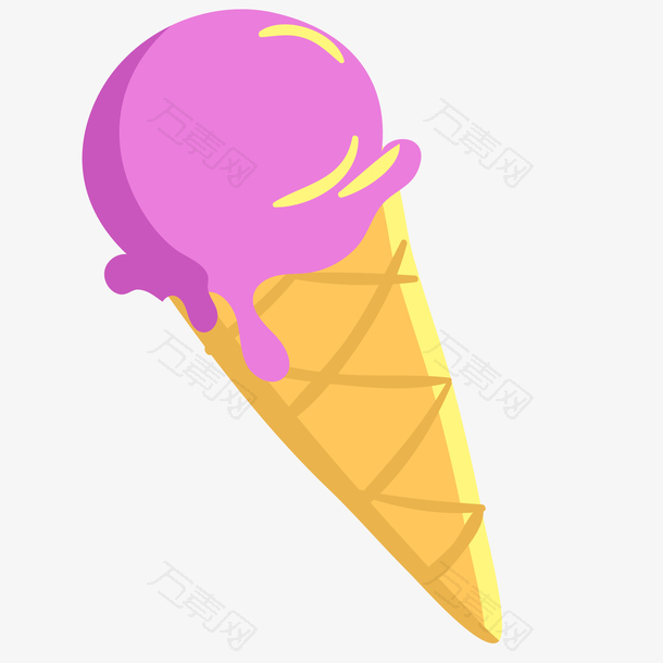 卡通冰淇淋甜筒设计