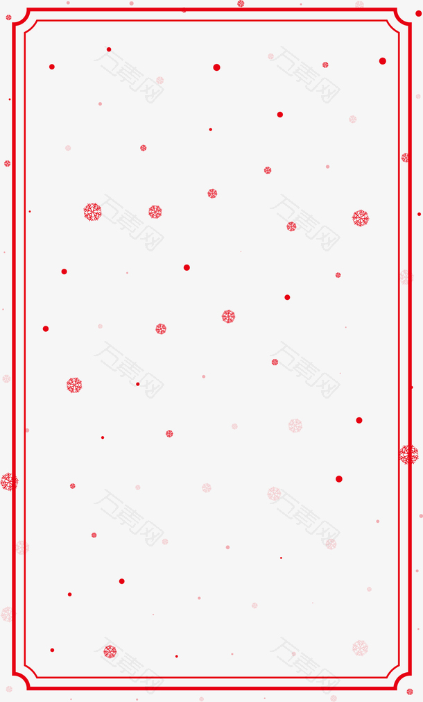 圣诞节红色矢量边框底纹素材