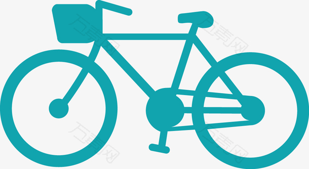 矢量PPT创意设计自行车图标