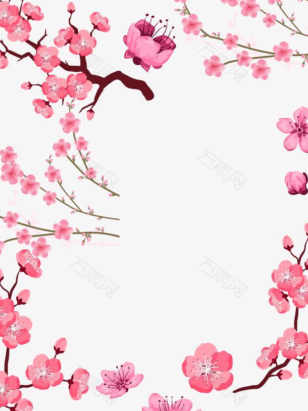 春季粉色樱花节赏花