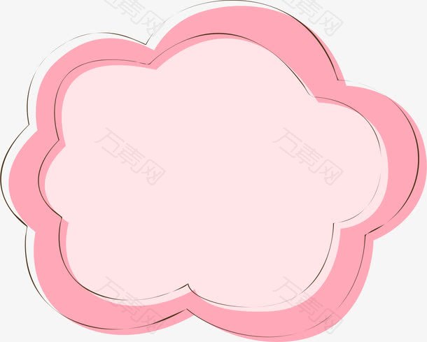 粉色花朵边框