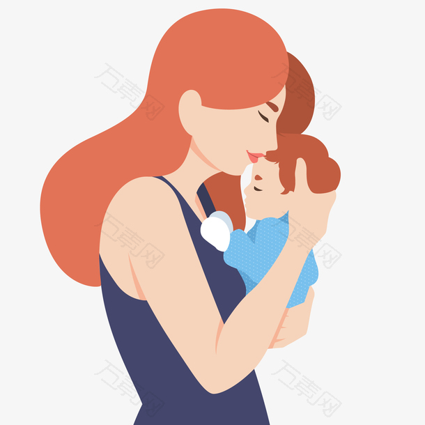 抱着孩子的母亲人物设计
